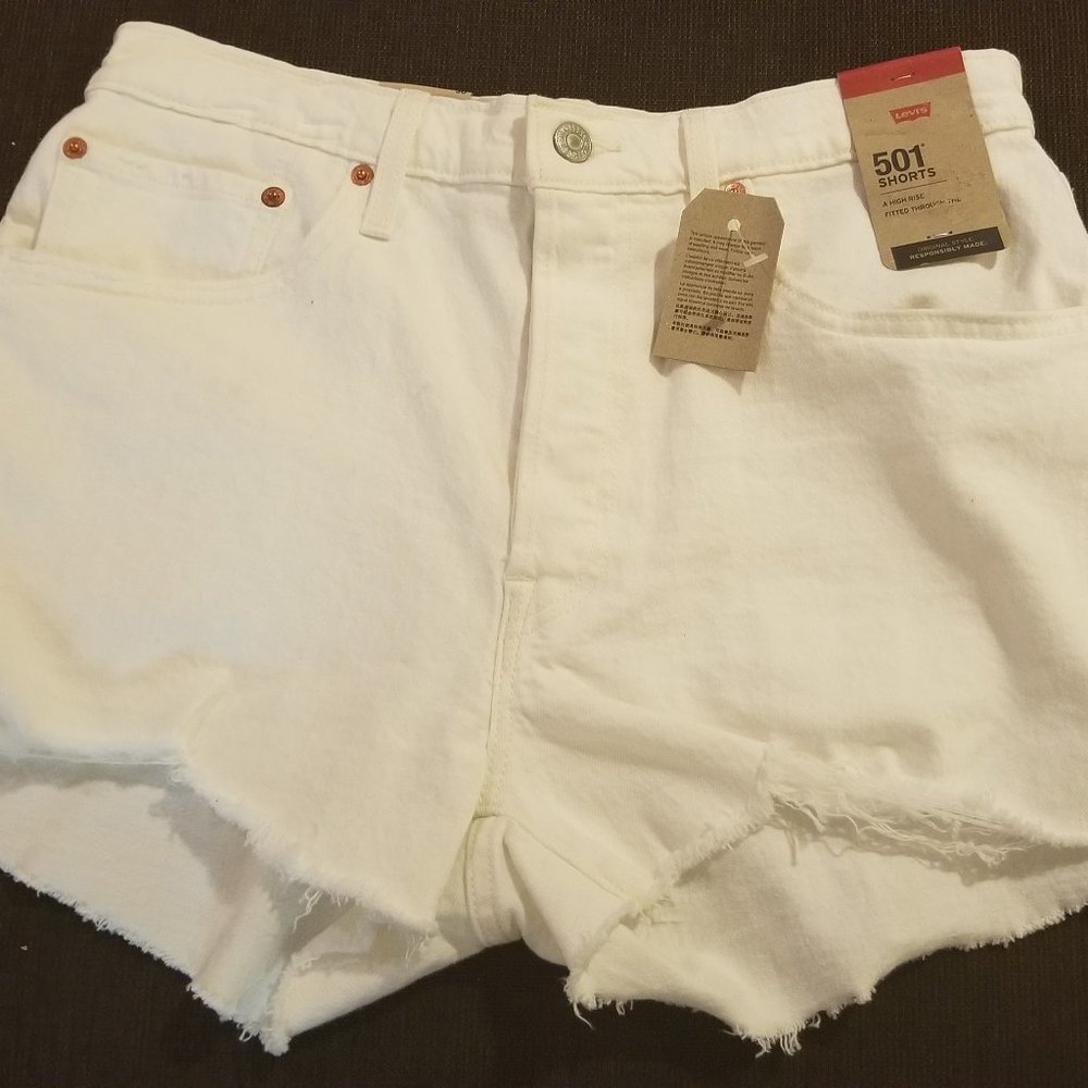 Levi's Women's 501 Original Shorts white